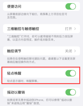 嘉黎苹果授权维修站分享iPhone轻点无法唤醒怎么办 