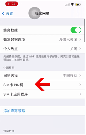 嘉黎苹果14维修网分享如何给iPhone14的SIM卡设置密码 