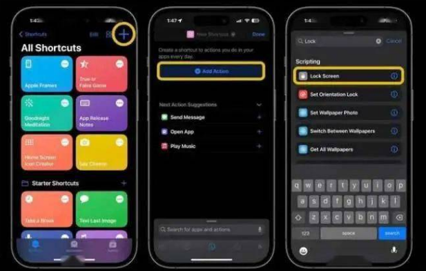嘉黎苹果14锁屏维修店分享iPhone14升级iOS16.4后如何创建锁屏快捷方式 