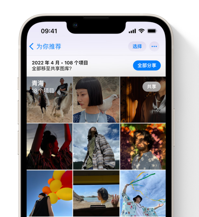 嘉黎苹果维修网点分享在 iPhone 上使用共享图库 