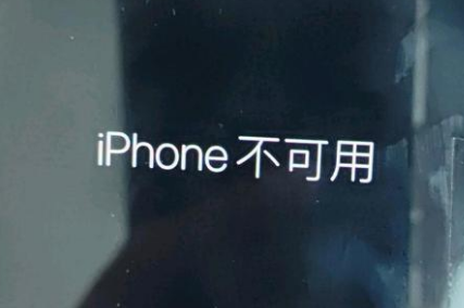 嘉黎苹果服务网点分享锁屏界面显示“iPhone 不可用”如何解决 